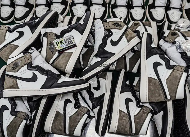 PK 5.0 Air jordan 1 High OG “Dark Mocha”retail materials ready to ship