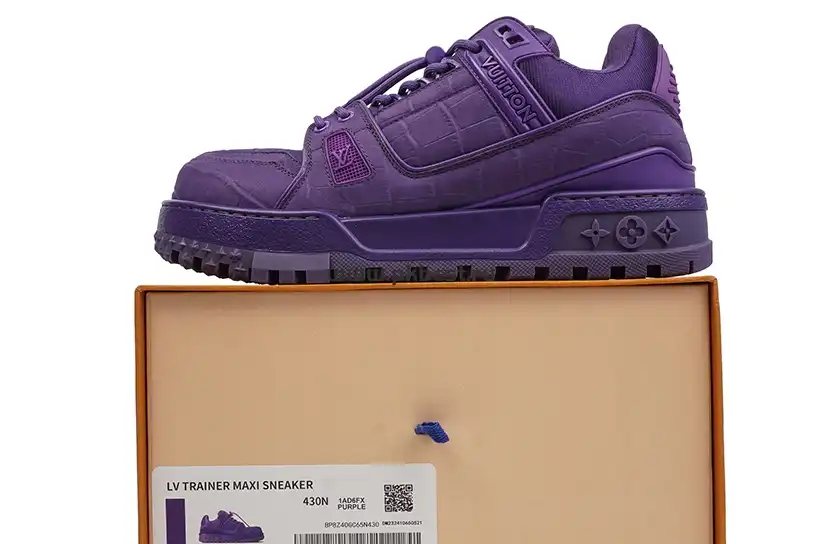 PK GOD LOUIS VUITTON Trainer Maxi  purple RETAIL MATERIALS READY TO SHIP