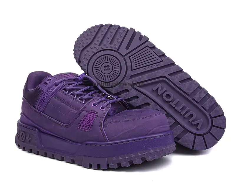 PK GOD LOUIS VUITTON Trainer Maxi  purple RETAIL MATERIALS READY TO SHIP