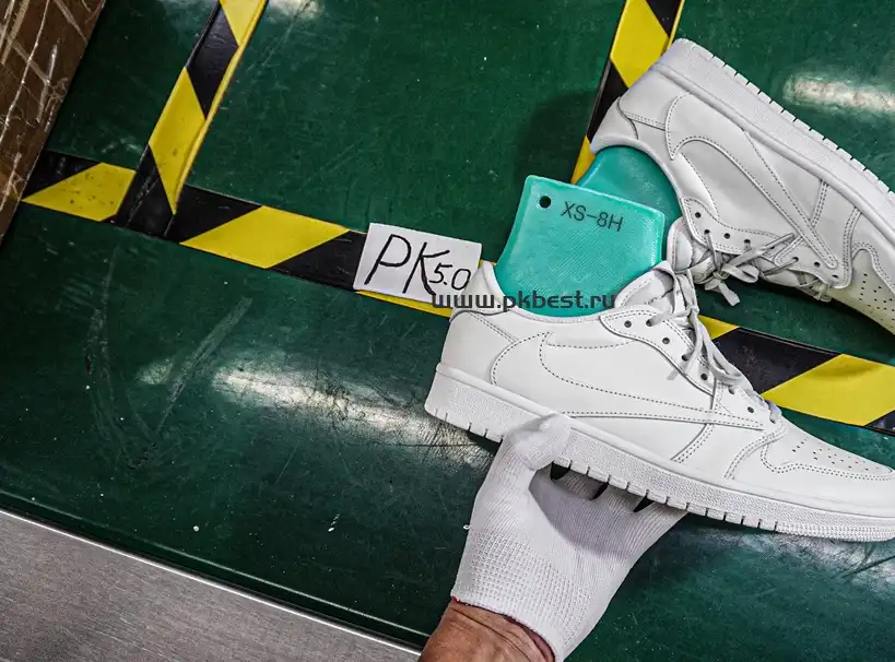 PK5.0 Travis Scott x Air Jordan 1 ‘Low White Party’ RETAIL MATERIALS READY TO SHIP