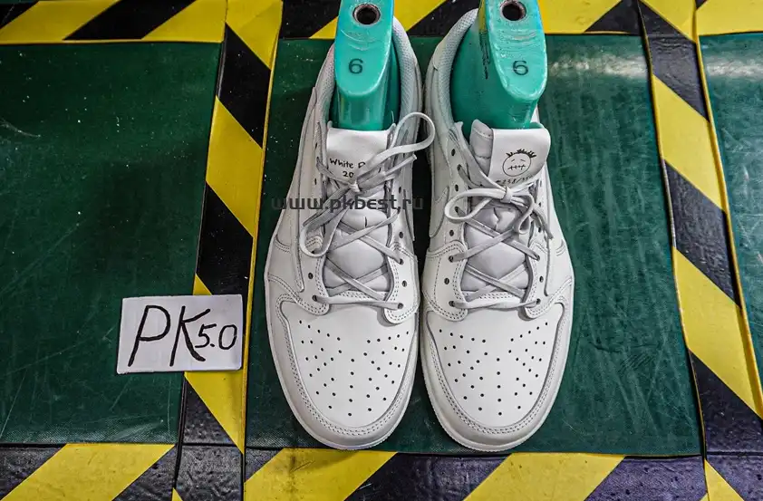 PK5.0 Travis Scott x Air Jordan 1 ‘Low White Party’ RETAIL MATERIALS READY TO SHIP