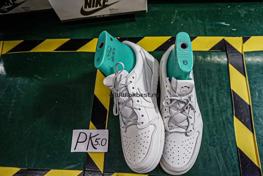 PK5.0 Travis Scott x Air Jordan 1 ‘Low White Party’ RETAIL MATERIALS READY TO SHIP