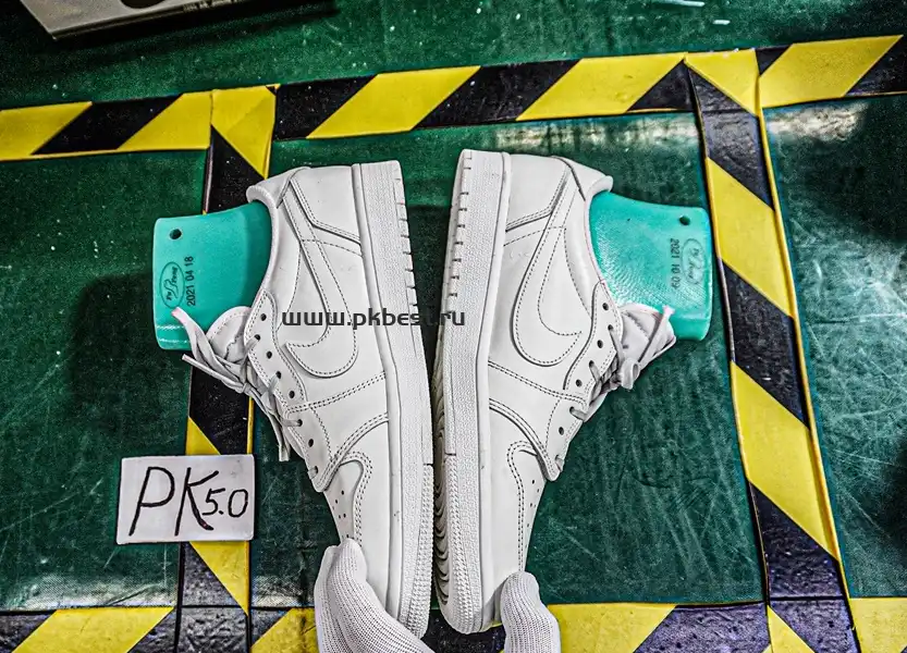 PK5.0 Travis Scott x Air Jordan 1 ‘Low White Party’ RETAIL MATERIALS READY TO SHIP