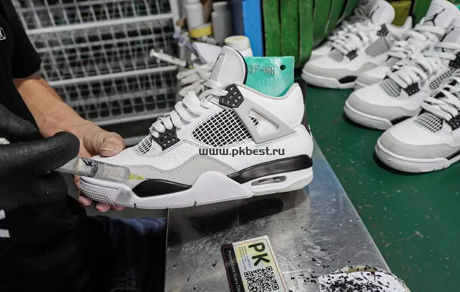 PK GOD Jordan 4 Retro Military Black RETAIL MATERIALS READY TO SHIP