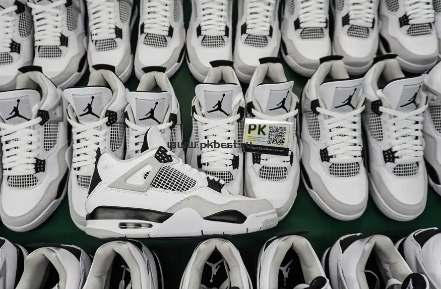 PK GOD Jordan 4 Retro Military Black RETAIL MATERIALS READY TO SHIP