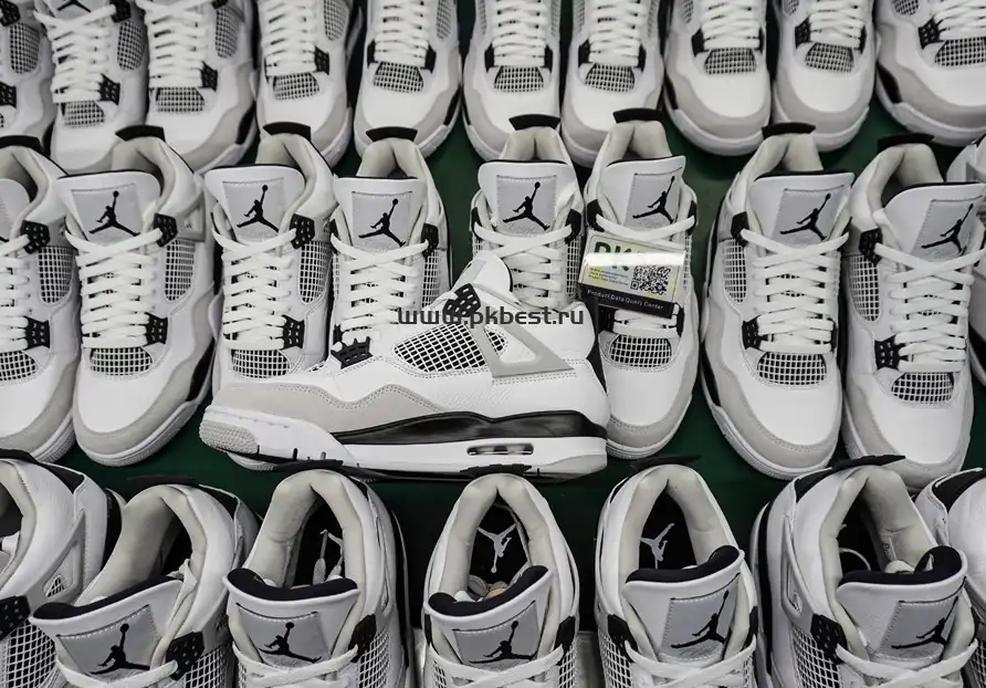 PK GOD Jordan 4 Retro Military Black RETAIL MATERIALS READY TO SHIP