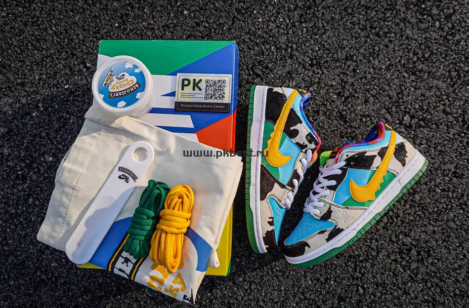 pk god nike sb dunk x ben jerry chunky dunky RETAIL MATERIALS RETAIL VERSION