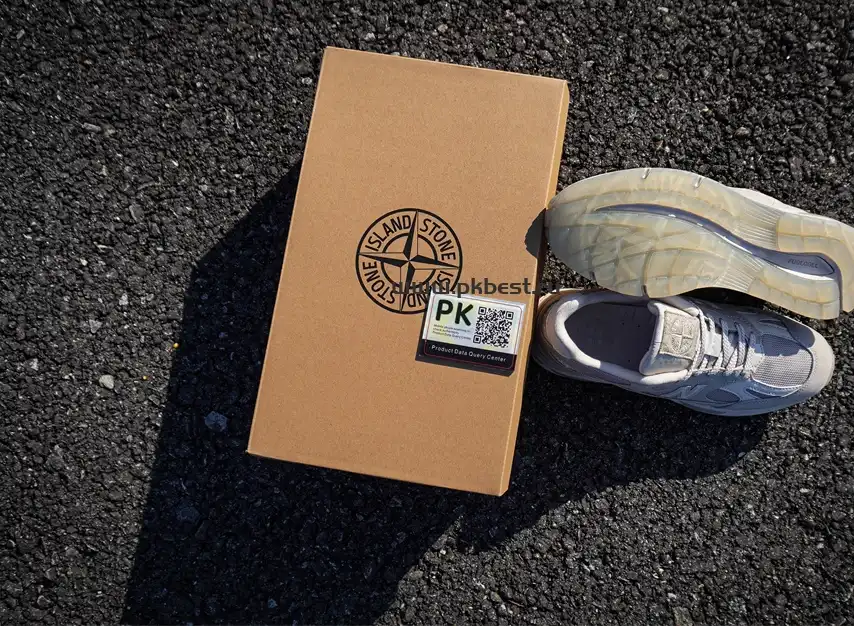 PK GOD STONE ISLAND x New Balance NB 991 V2 gray RETAIL MATERIALS READY TO SHIP