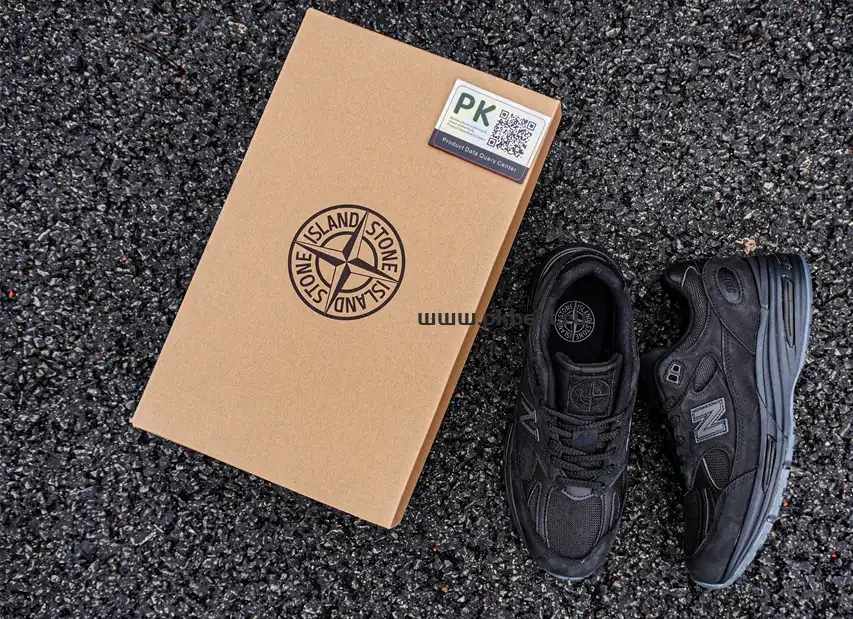 PK GOD STONE ISLAND x  New Balance NB 991 v2 black RETAIL MATERIALS READY TO SHIP