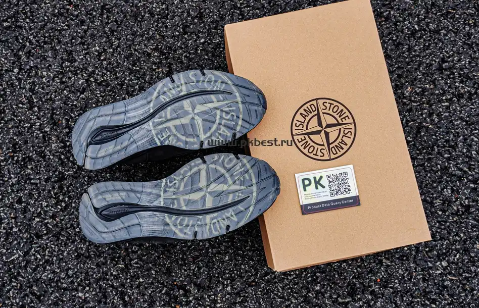 PK GOD STONE ISLAND x  New Balance NB 991 v2 black RETAIL MATERIALS READY TO SHIP