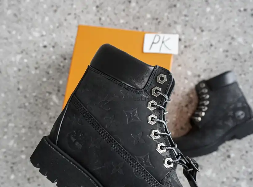 PK GOD Timberland x LOUIS VUITTON Cow leather black RETAIL MATERIALS READY TO SHIP