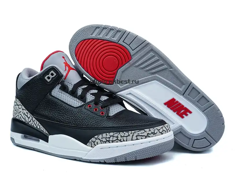 PK GOD Air Jordan 3 Retro Black Cement RETAIL MATERIALS READY TO SHIP