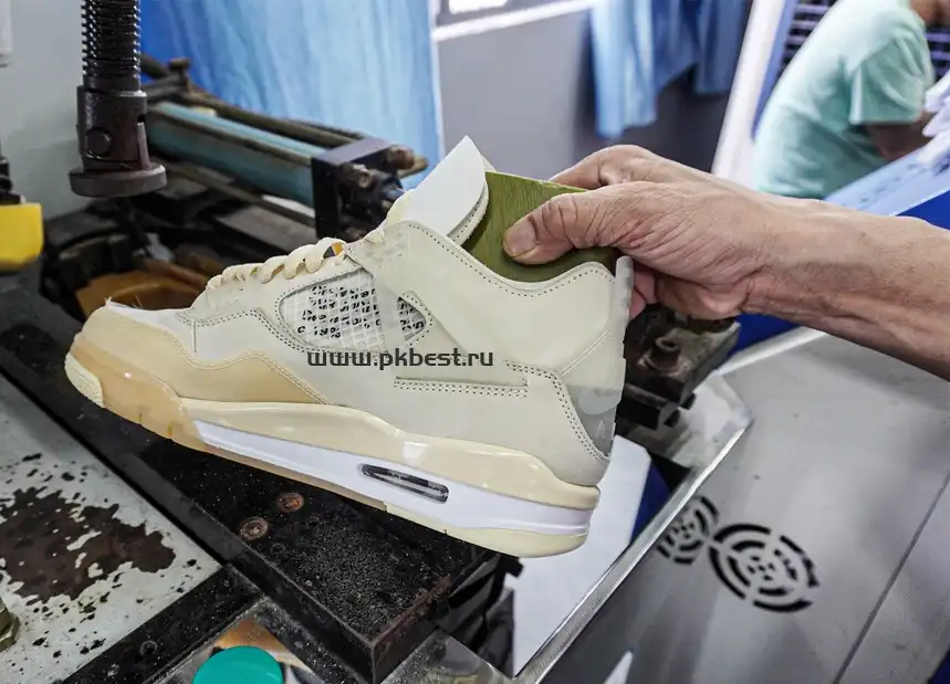 JORDAN 4 RETRO OFF-WHITE SAIL RETAIL MATERIALS READY TO SHIP