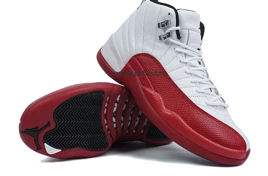 PK GOD Jordan Air Jordan 12 White red RETAIL MATERIALS READY TO SHIP