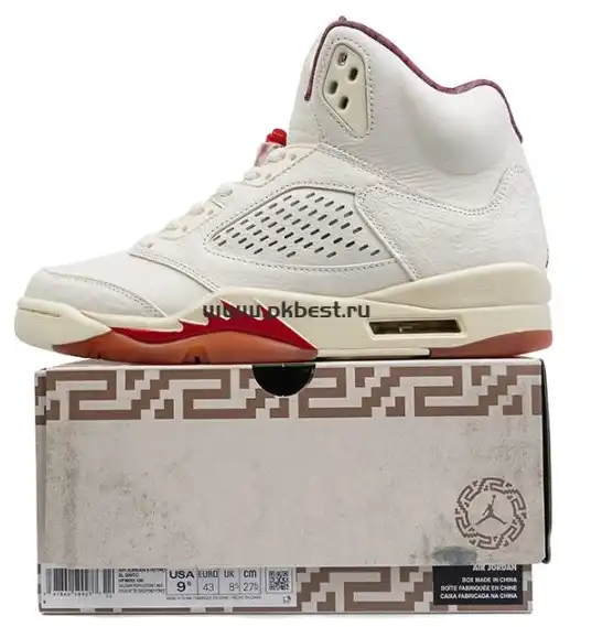 PK God Air Jordan 5 Retro X off white Sail retail materials ready to ship