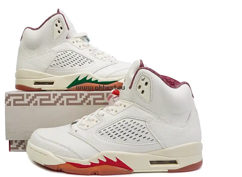 PK GOD Jordan Air Jordan 5 “EL GRITO”White green orange RETAIL MATERIALS READY TO SHIP