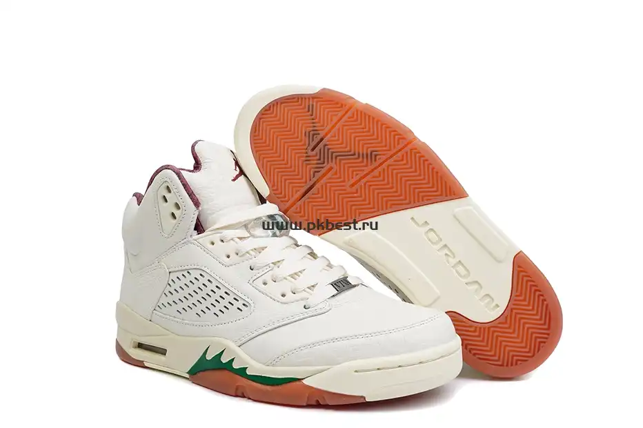 PK GOD Jordan Air Jordan 5 “EL GRITO”White green orange RETAIL MATERIALS READY TO SHIP