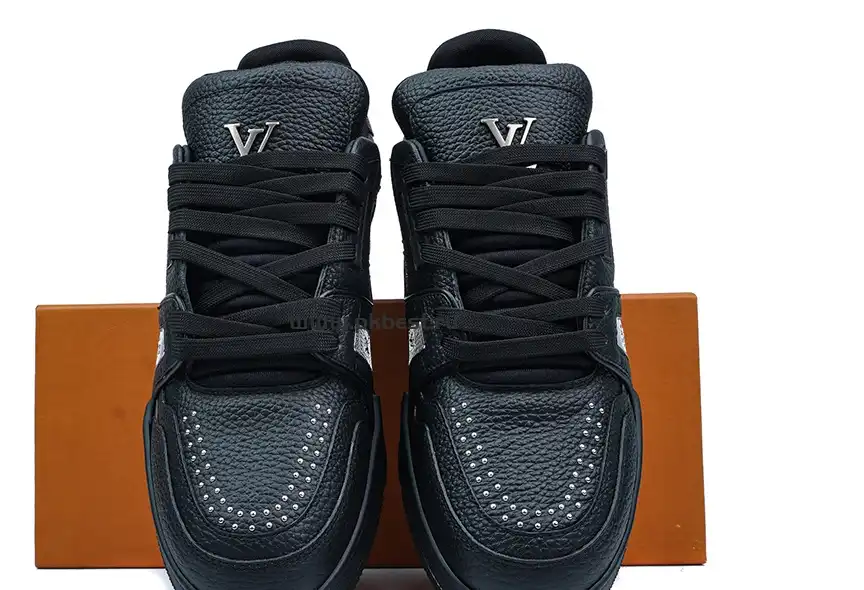 PK GOD LOUIS VUITTON Trainer black RETAIL MATERIALS READY TO SHIP