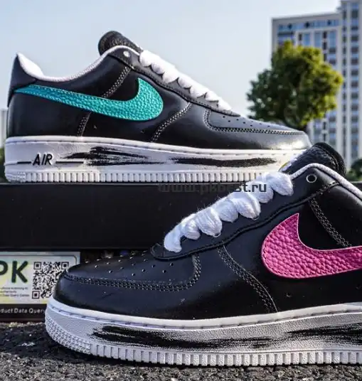 PK GOD CLOT x fragment x Nike Air Force 1 PRM BLACK retail materials ready to ship