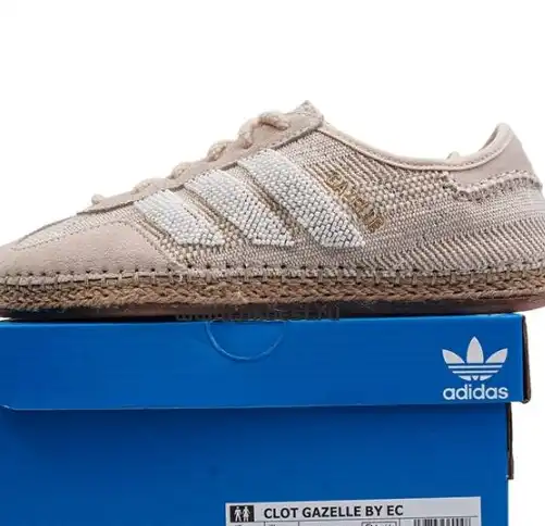 PK GOD Adidas Gazelle Indoor Grey White RETAIL MATERIALS READY TO SHIP