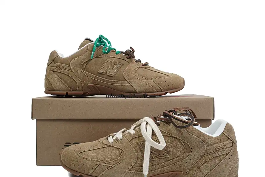PK GOD New Balance x MIU MIU  NB 530 SL hazel RETAIL MATERIALS READY TO SHIP