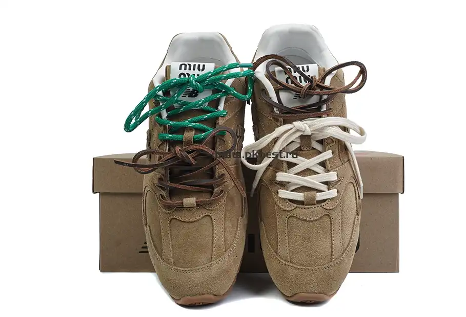 PK GOD New Balance x MIU MIU  NB 530 SL hazel RETAIL MATERIALS READY TO SHIP