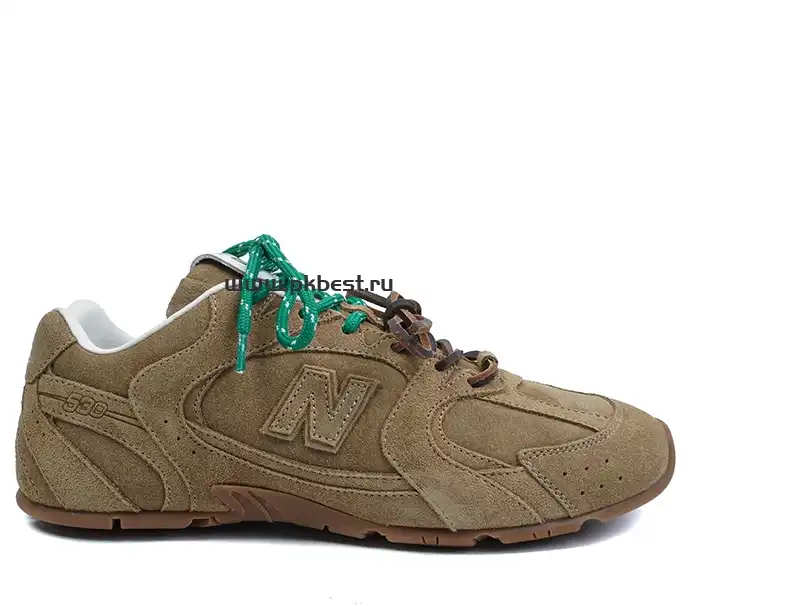 PK GOD New Balance x MIU MIU  NB 530 SL hazel RETAIL MATERIALS READY TO SHIP