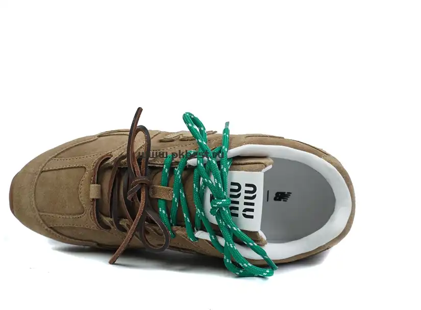 PK GOD New Balance x MIU MIU  NB 530 SL hazel RETAIL MATERIALS READY TO SHIP