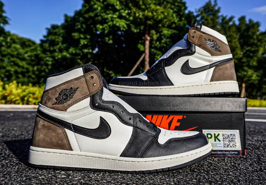 PK 5.0 Air jordan 1 High OG “Dark Mocha”retail materials ready to ship