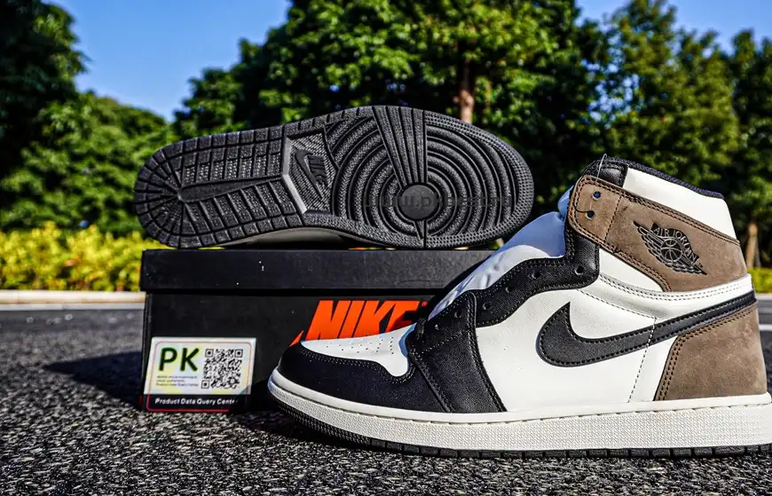 PK 5.0 Air jordan 1 High OG “Dark Mocha”retail materials ready to ship