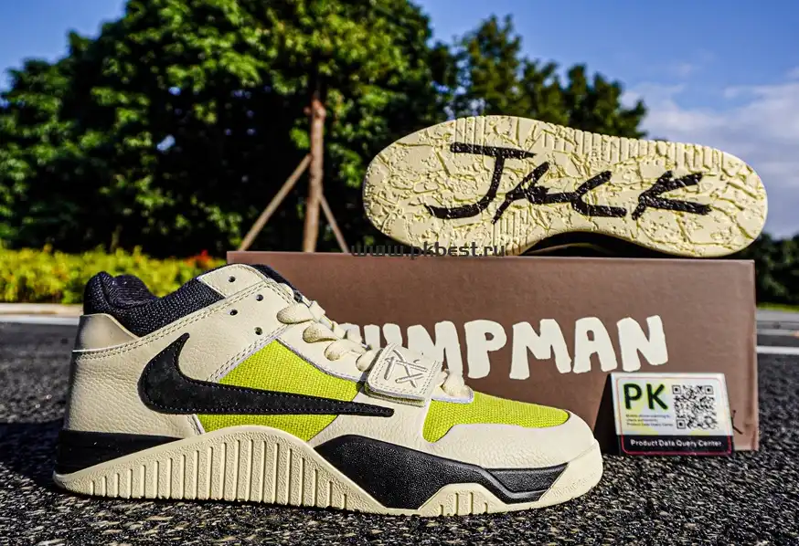 PK 5.0  Jordan Jumpman Jack TR “Bright Cactus”Beige black yellow RETAIL MATERIALS READY TO SHIP