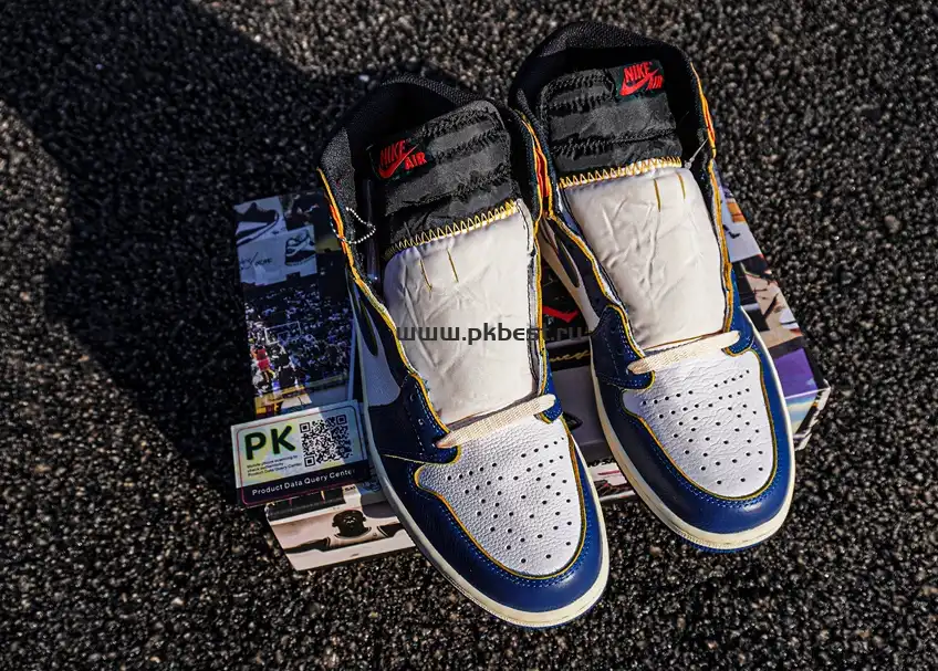 PK 5.0 Jordan 1 Retro High Union Los Angeles Blue Toe RETAIL MATERIALS READY TO SHIP