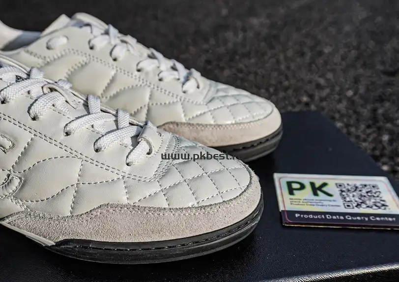 PK GOD CHANEL Shiny Calfskin Suede Quilted CC Logo Sneakers White RETAIL MATERIALS READY TO SHIP