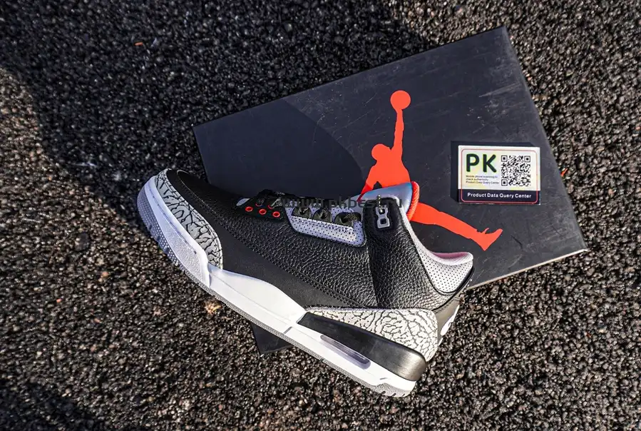 PK GOD Air Jordan 3 Retro Black Cement RETAIL MATERIALS READY TO SHIP