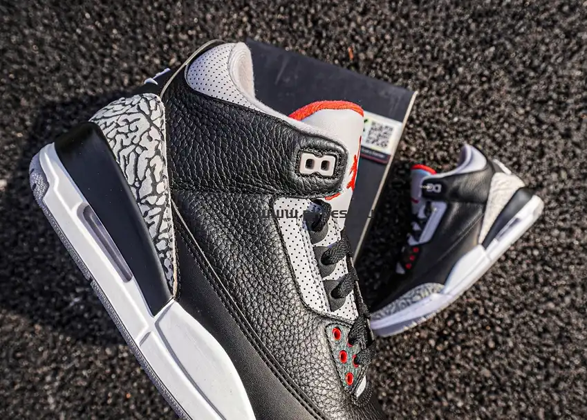 PK GOD Air Jordan 3 Retro Black Cement RETAIL MATERIALS READY TO SHIP