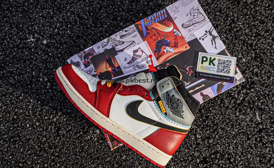 pk5.0 New batch Union x Air Jordan 1 Retro High Chicago Shadow RETAIL MATERIALS READY TO SHIP