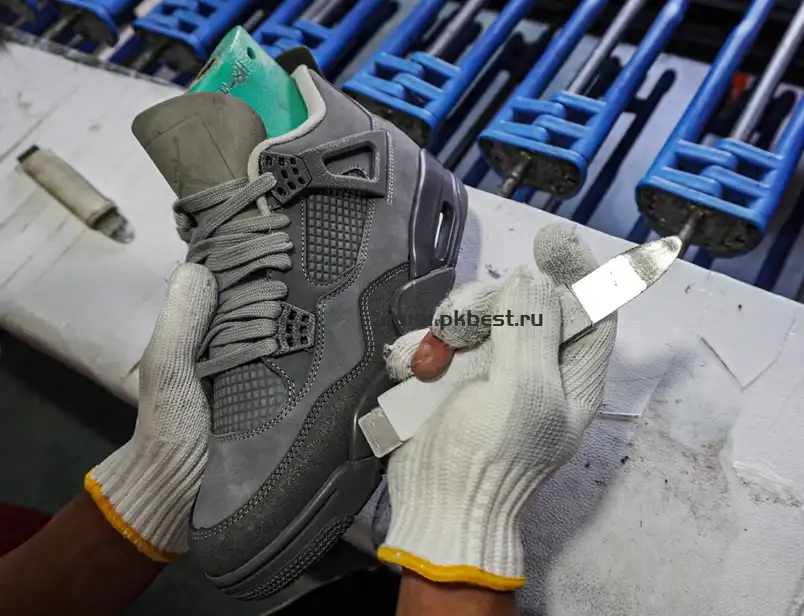 PK GOD Air Jordan 4 SE Paris Olympics Cement Grey RETAIL MATERIALS READY TO SHIP