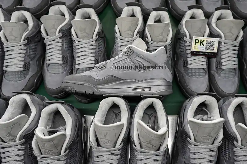 PK GOD Air Jordan 4 SE Paris Olympics Cement Grey RETAIL MATERIALS READY TO SHIP