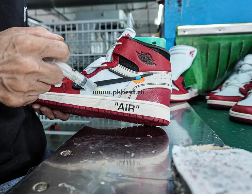 PK GOD Off-White x Air Jordan 1 Retro High OG Chicago RETAIL MATERIALS READY TO SHIP