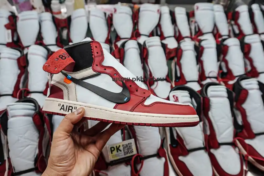 PK GOD Off-White x Air Jordan 1 Retro High OG Chicago RETAIL MATERIALS READY TO SHIP