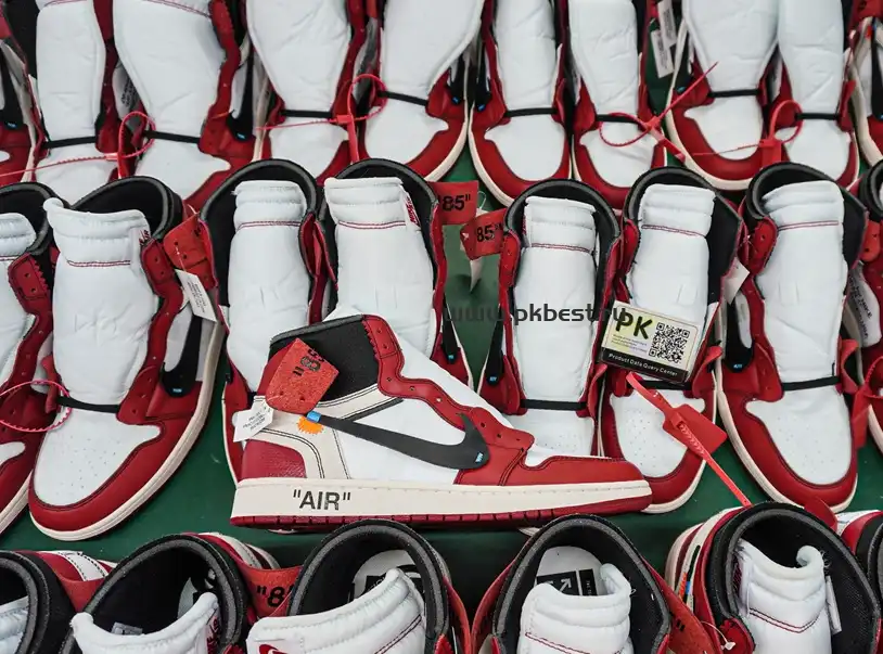 PK GOD Off-White x Air Jordan 1 Retro High OG Chicago RETAIL MATERIALS READY TO SHIP