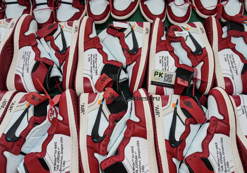 PK GOD Off-White x Air Jordan 1 Retro High OG Chicago RETAIL MATERIALS READY TO SHIP