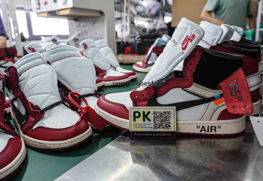 PK GOD Off-White x Air Jordan 1 Retro High OG Chicago RETAIL MATERIALS READY TO SHIP