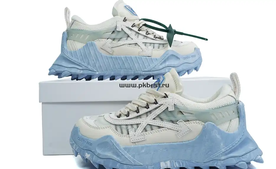 PK GOD Off-White ODSY-1000 White blue RETAIL MATERIALS READY TO SHIP