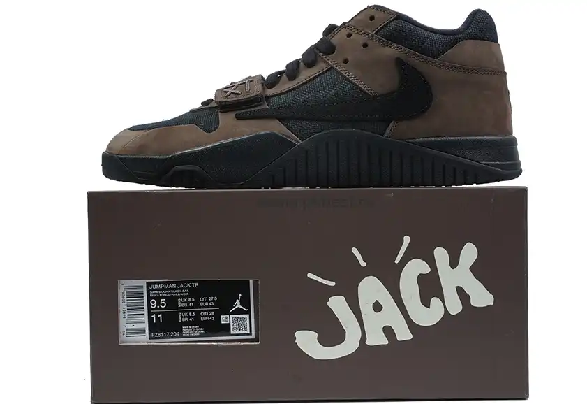 PK5.0 Travis Scott Jordan Jumpman Jack Dark Mocha RETAIL MATERIALS READY TO SHIP