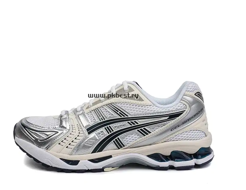 PK GOD Asics Gel-Kayano 14 White black silver RETAIL MATERIALS READY TO SHIP