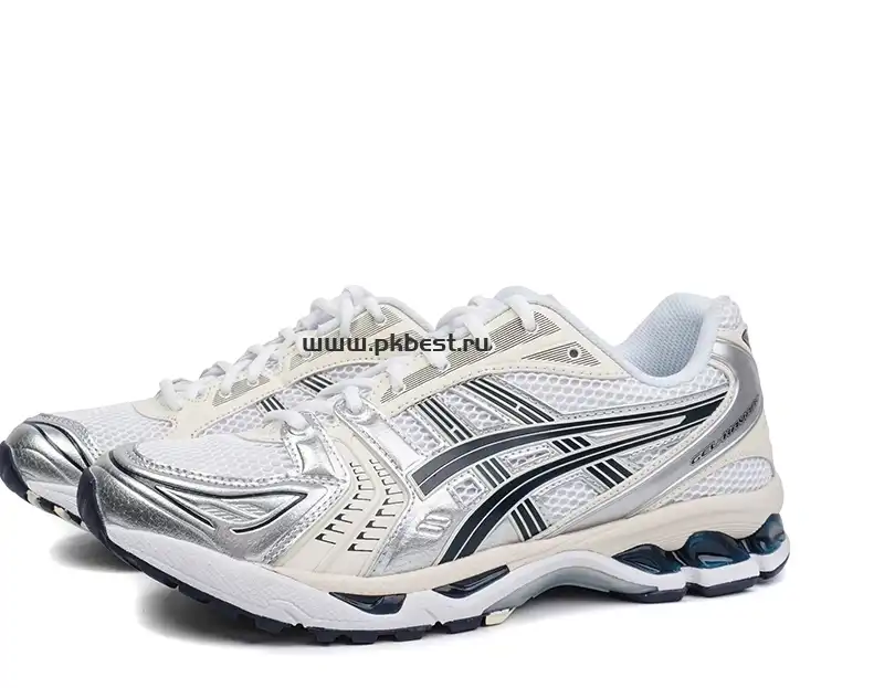 PK GOD Asics Gel-Kayano 14 White black silver RETAIL MATERIALS READY TO SHIP
