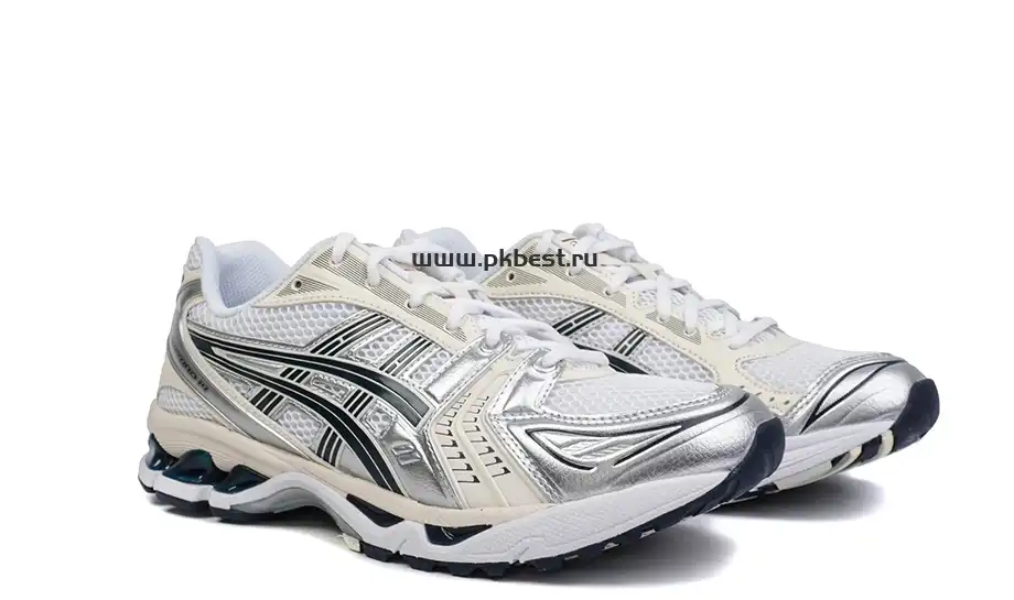 PK GOD Asics Gel-Kayano 14 White black silver RETAIL MATERIALS READY TO SHIP