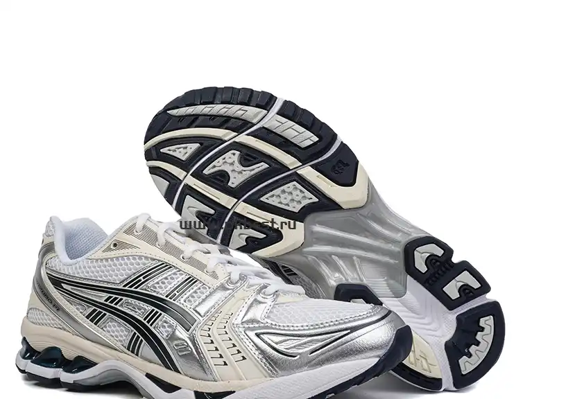 PK GOD Asics Gel-Kayano 14 White black silver RETAIL MATERIALS READY TO SHIP