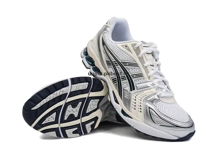 PK GOD Asics Gel-Kayano 14 White black silver RETAIL MATERIALS READY TO SHIP